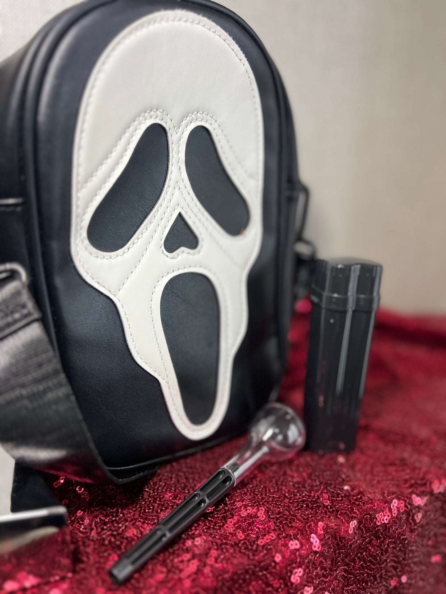 Ghost face crossbody bag