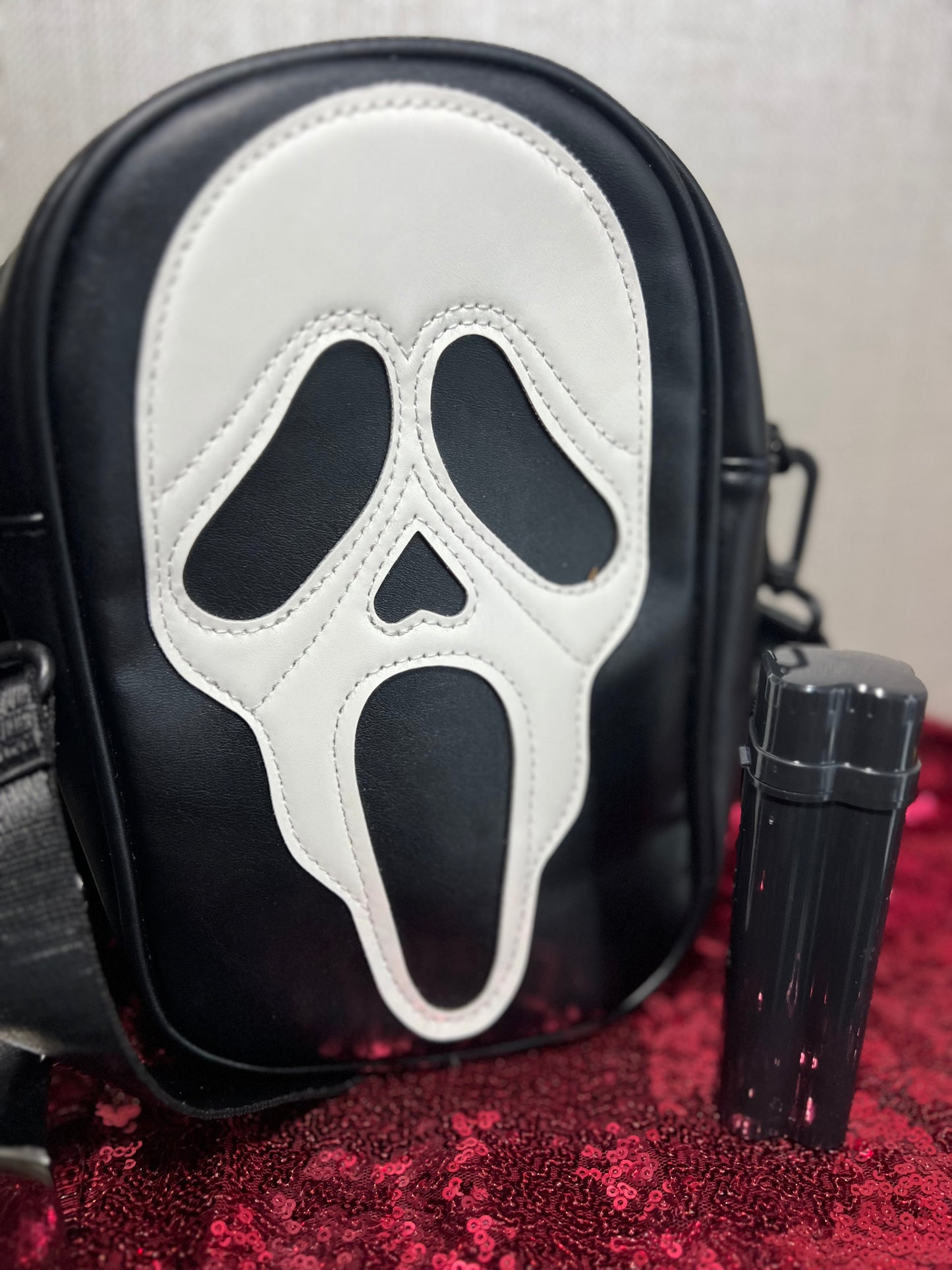 Ghost face crossbody bag